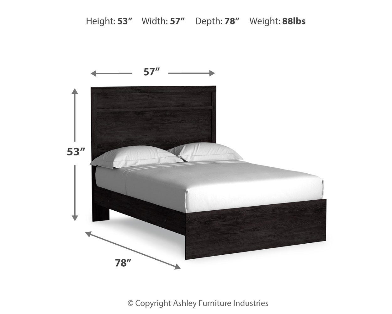 Belachime Full Panel Bed, Dresser, Chest and 2 Nightstands