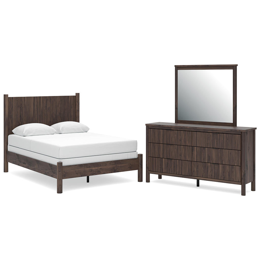 Pamytta Full Panel Bed, Dresser and Mirror Ashley® Bedroom