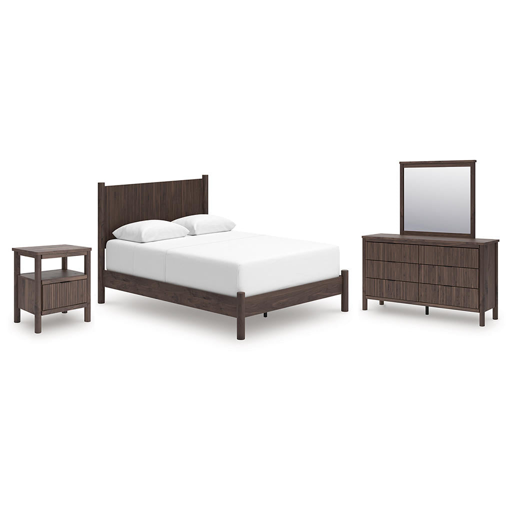 Pamytta Queen Panel Bed, Dresser, Mirror and Nightstand Signature Design by Ashley® Uncategorized