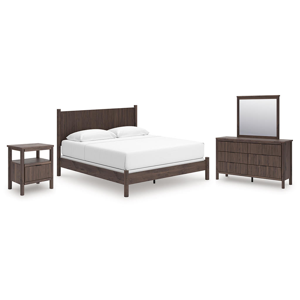 Pamytta King Panel Bed, Dresser, Mirror and Nightstand Signature Design by Ashley® Uncategorized