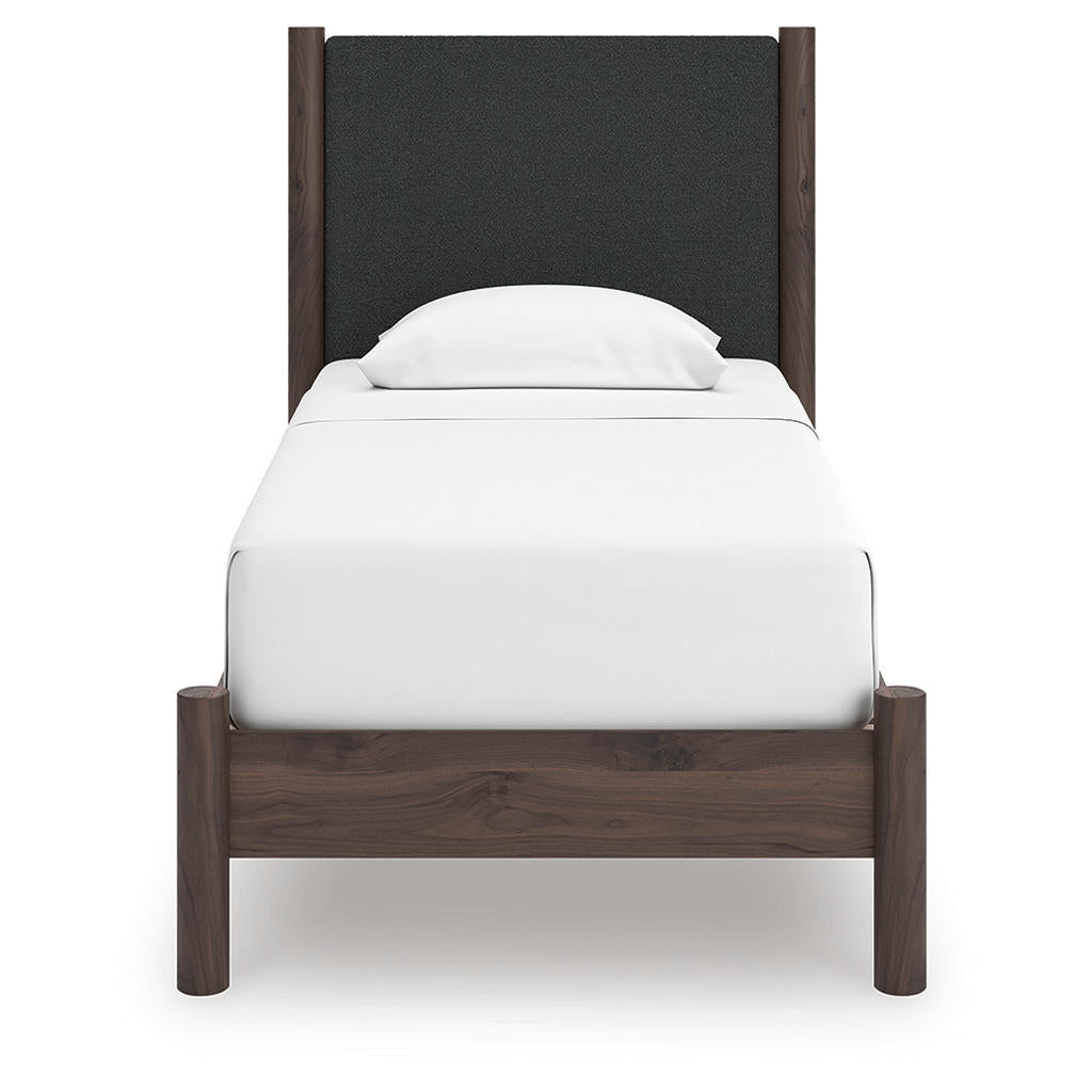 Pamytta Twin Upholstered Panel Platform Bed Signature Design by Ashley® Beds