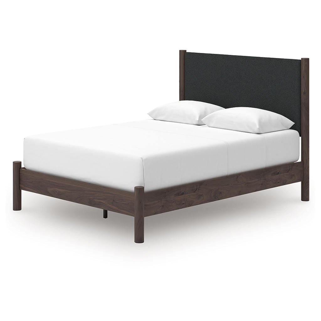 Pamytta Queen Upholstered Panel Platform Bed Signature Design by Ashley® Bedroom