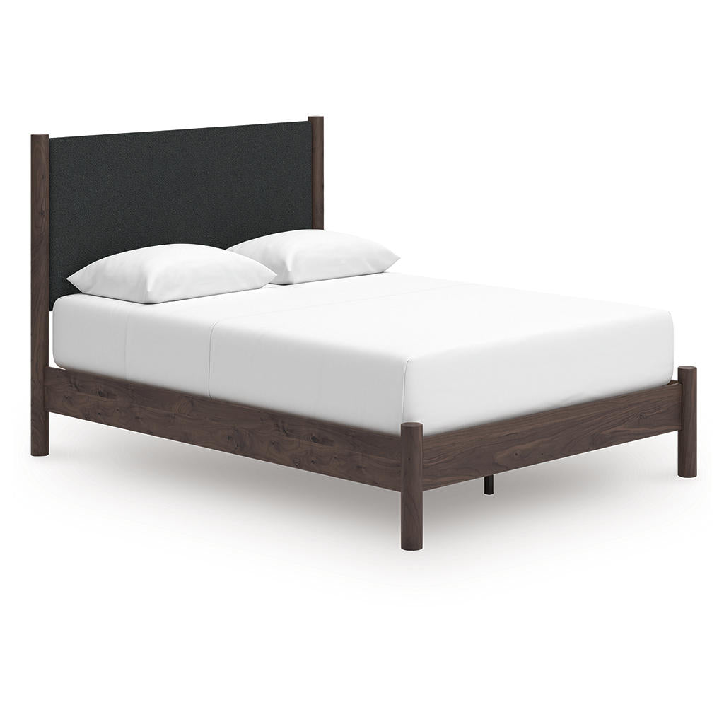 Pamytta Queen Upholstered Panel Platform Bed Signature Design by Ashley® Bedroom