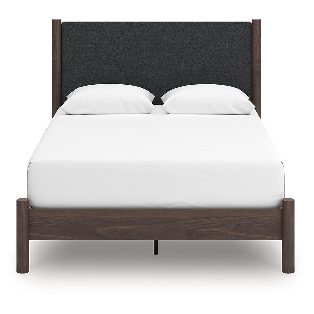Pamytta Queen Upholstered Panel Platform Bed Signature Design by Ashley® Bedroom