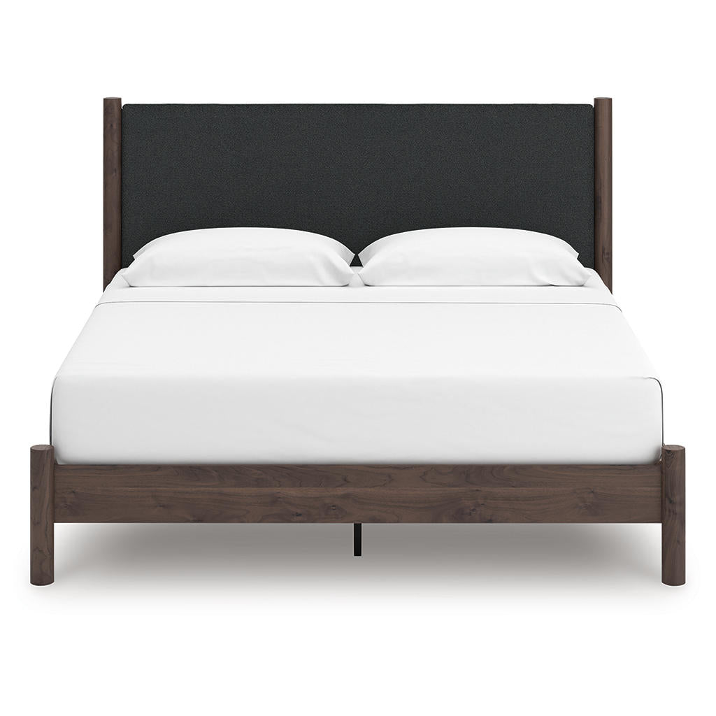 Pamytta King Upholstered Panel Platform Bed Signature Design by Ashley® Bedroom