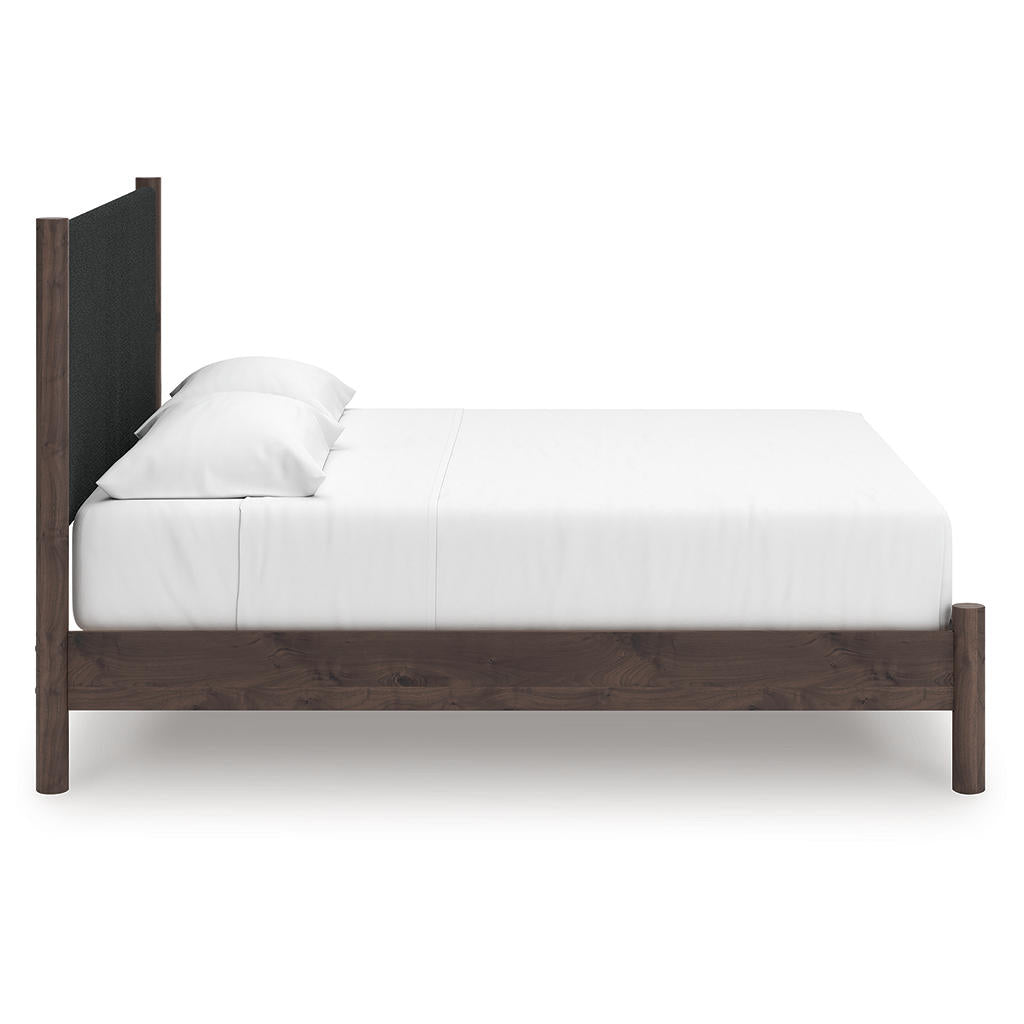 Pamytta King Upholstered Panel Platform Bed Signature Design by Ashley® Bedroom