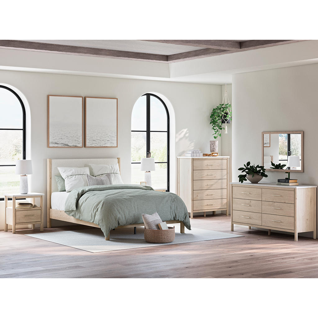Cadmori Queen Panel Bed, Dresser, Mirror and Nightstand Signature Design by Ashley® Uncategorized