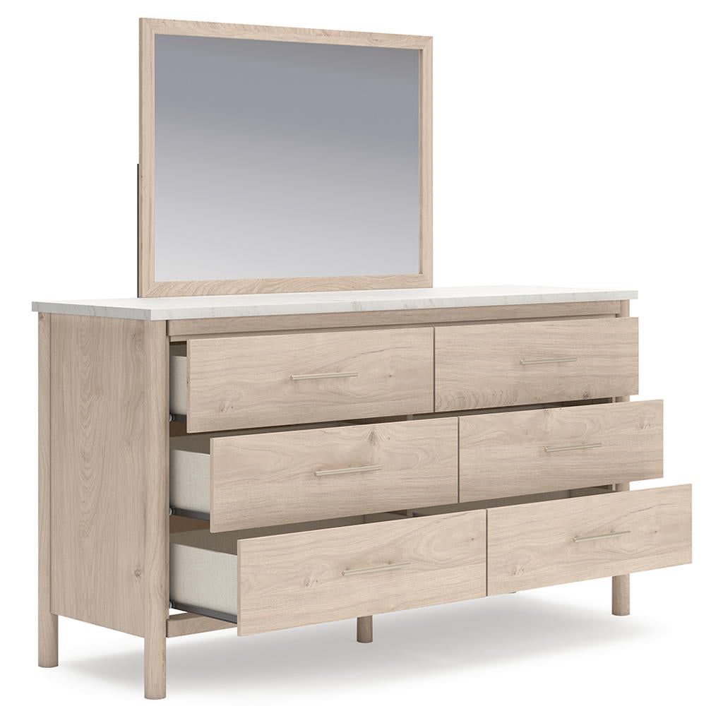 Cadmori Queen Upholstered Panel Bed, Dresser and Mirror Signature Design by Ashley® Uncategorized