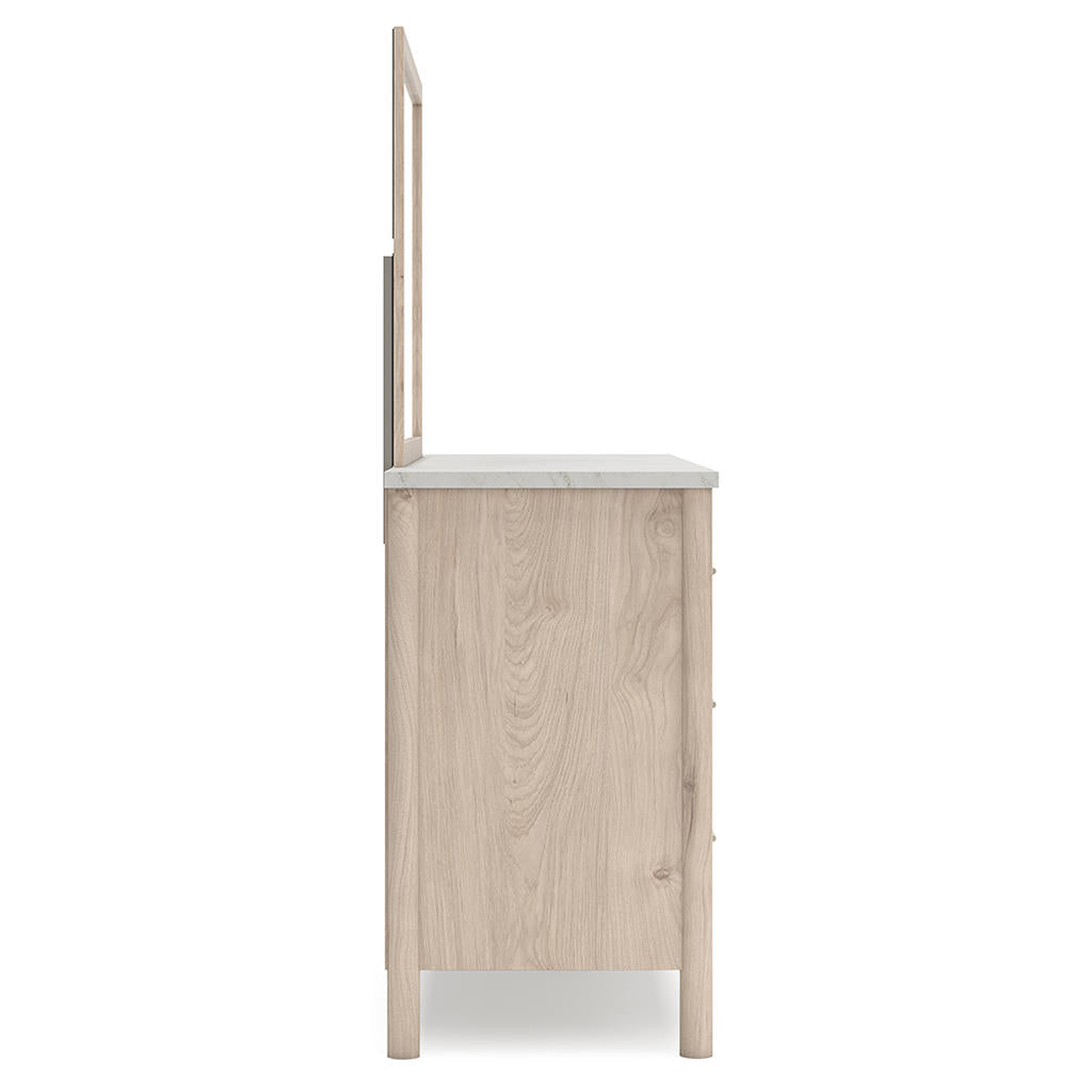 Cadmori King Upholstered Panel Bed, Dresser, Mirror and Nightstand Signature Design by Ashley® Uncategorized