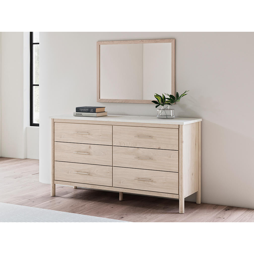 Cadmori King Upholstered Panel Bed, Dresser, Mirror and Nightstand Signature Design by Ashley® Uncategorized