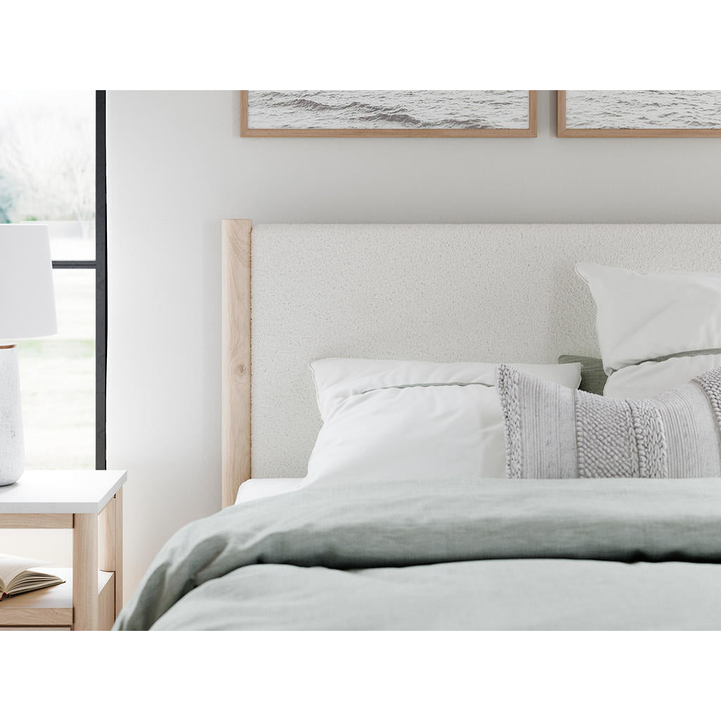 Cadmori Queen Upholstered Panel Bed, Dresser and Mirror Signature Design by Ashley® Uncategorized