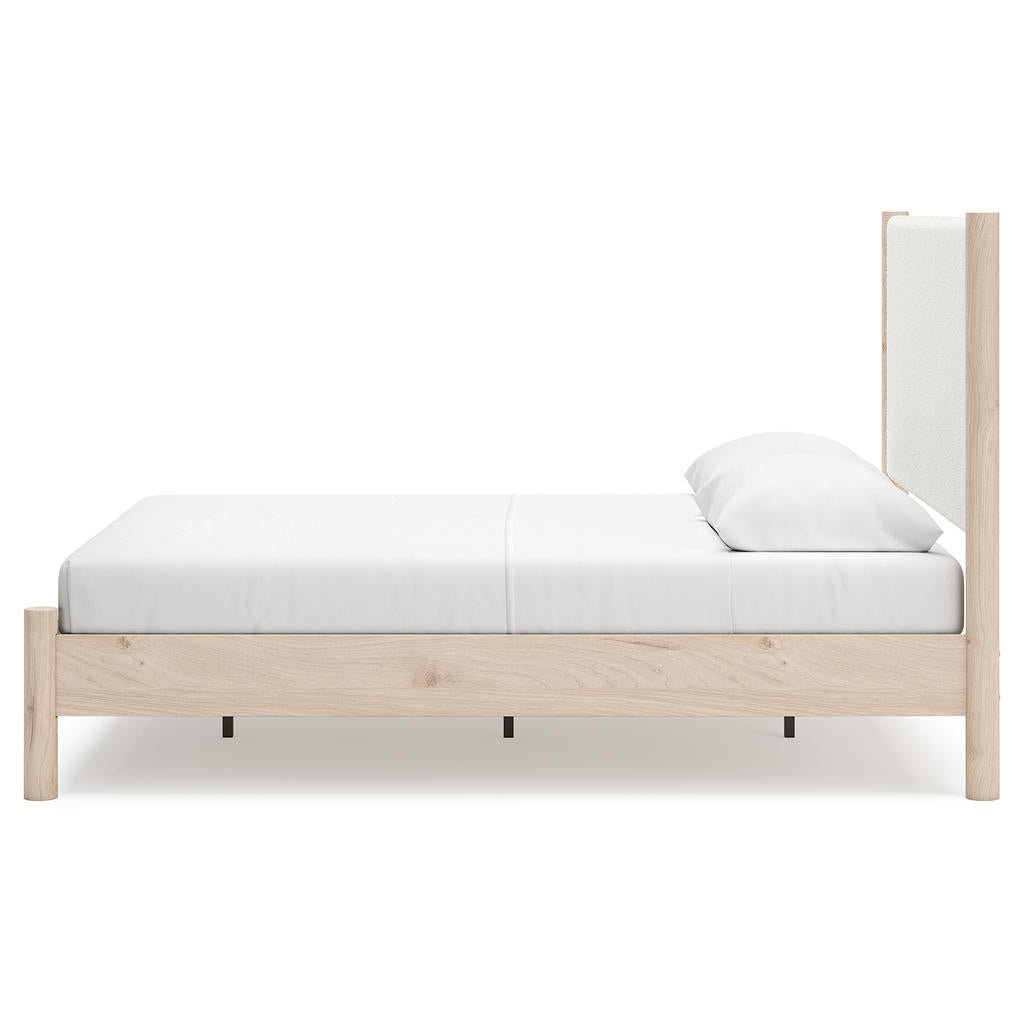 Cadmori Queen Upholstered Panel Bed Signature Design by Ashley® Bedroom