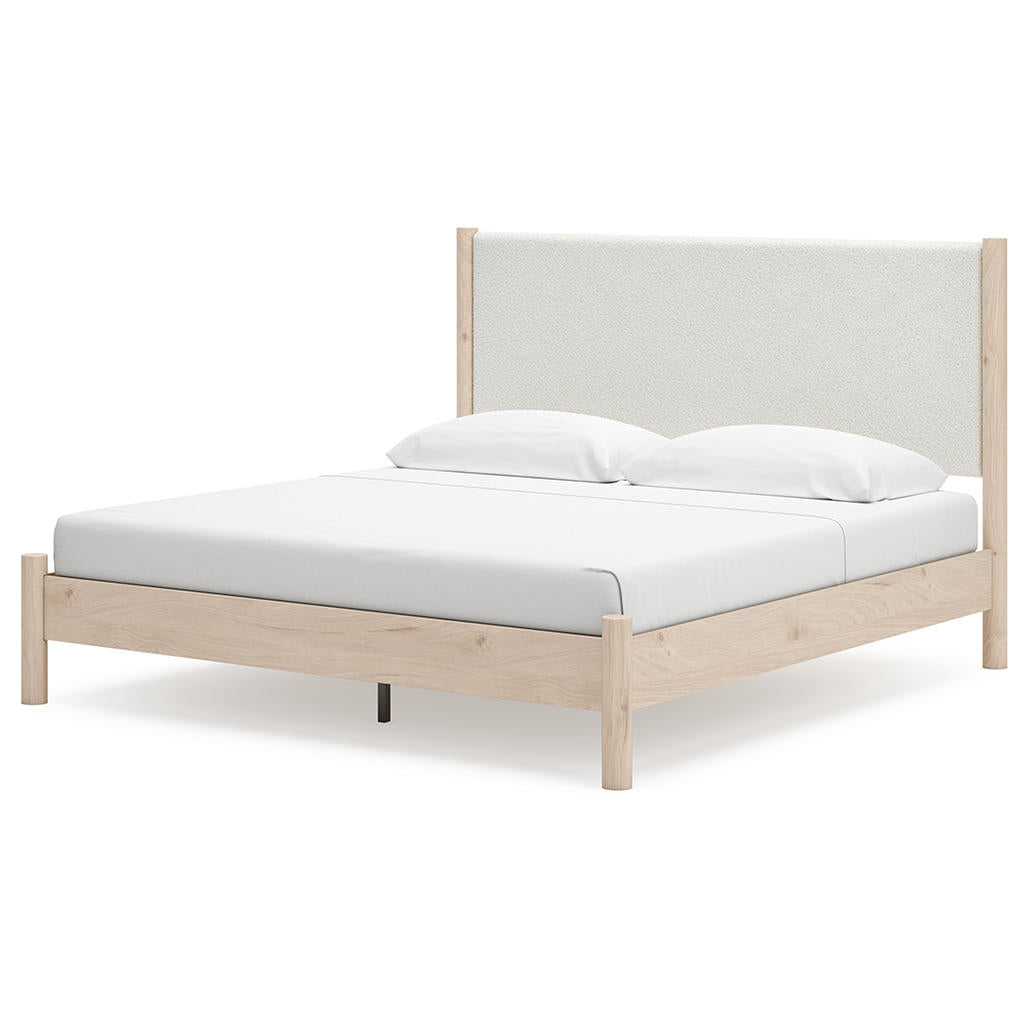 Cadmori King Upholstered Panel Bed, Dresser, Mirror and Nightstand Signature Design by Ashley® Uncategorized