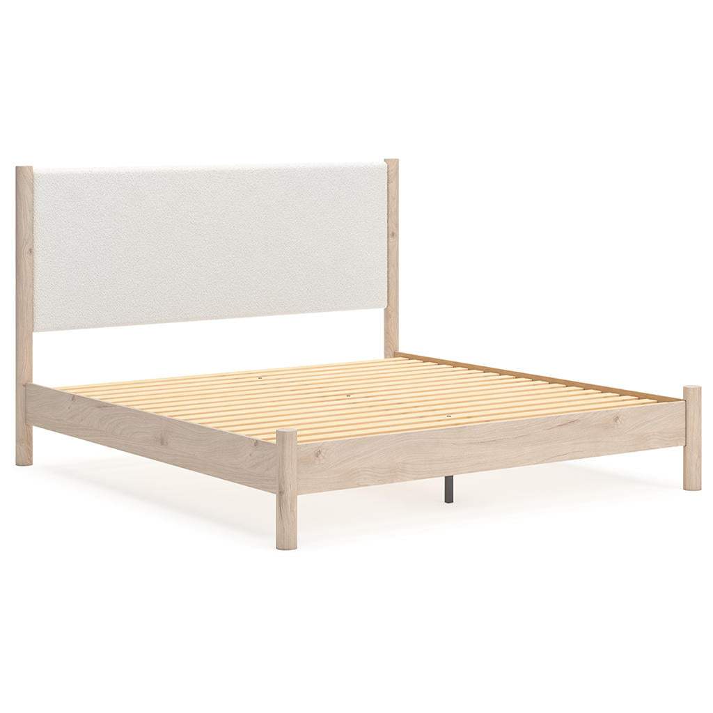 Cadmori King Upholstered Panel Bed, Dresser, Mirror and Nightstand Signature Design by Ashley® Uncategorized