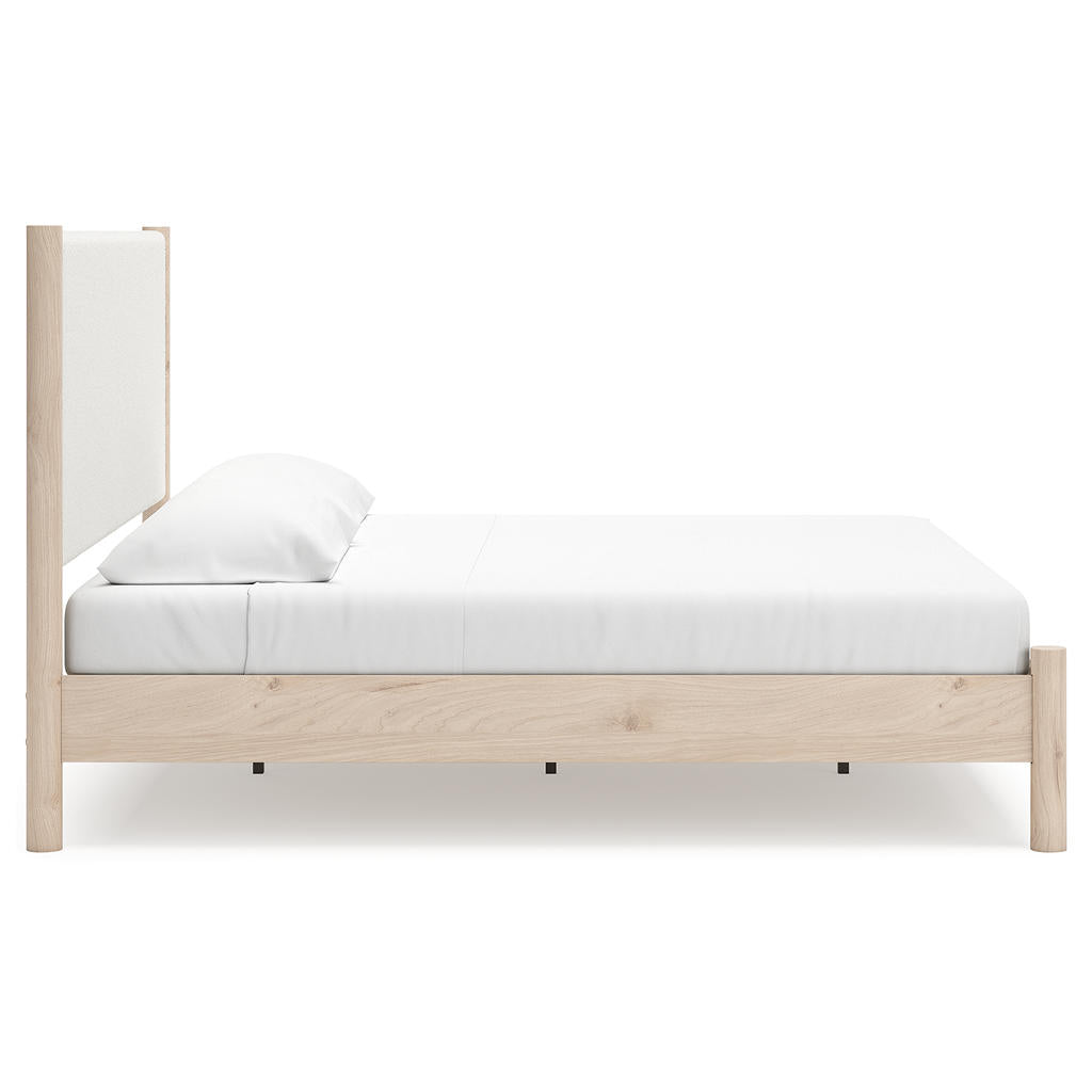 Cadmori King Upholstered Panel Bed, Dresser, Mirror and Nightstand Signature Design by Ashley® Uncategorized