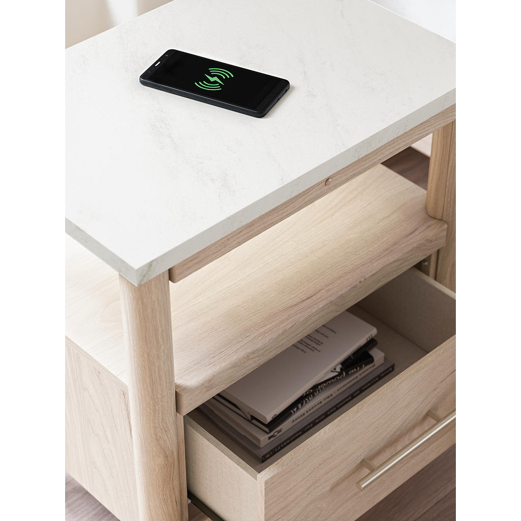 Cadmori King Upholstered Panel Bed, Dresser, Mirror and Nightstand Signature Design by Ashley® Uncategorized