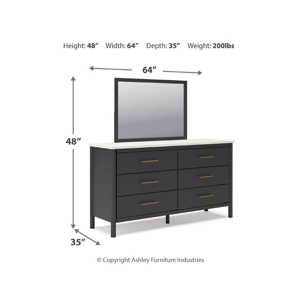 Cadmori King Upholstered Panel Bed, Dresser and Mirror Signature Design by Ashley® Uncategorized