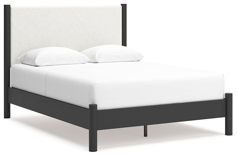 Cadmori Queen Upholstered Panel Bed