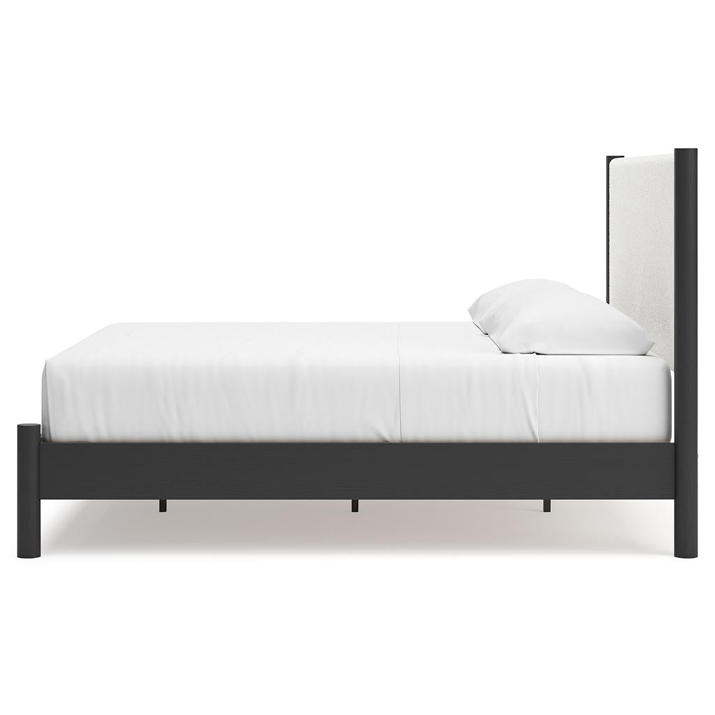 Cadmori King Upholstered Panel Bed, Dresser and Mirror Signature Design by Ashley® Uncategorized