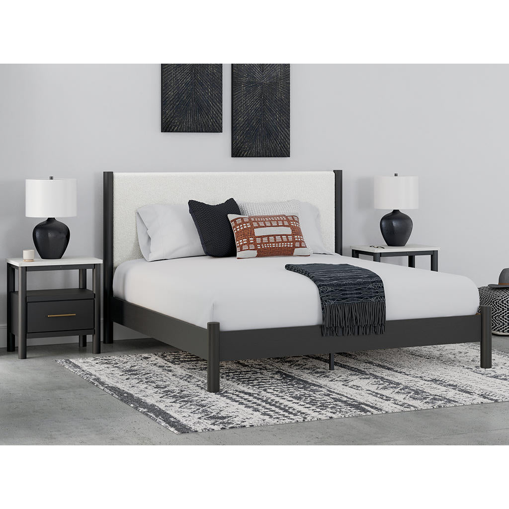 Cadmori King Panel Bed, Dresser, Mirror and Nightstand Signature Design by Ashley® Uncategorized