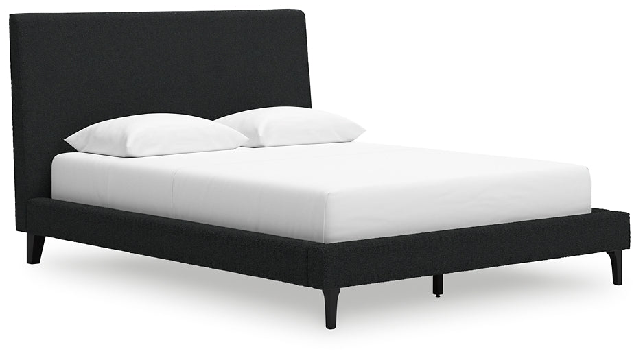 Cadmori Queen Upholstered Bed with Roll Slats