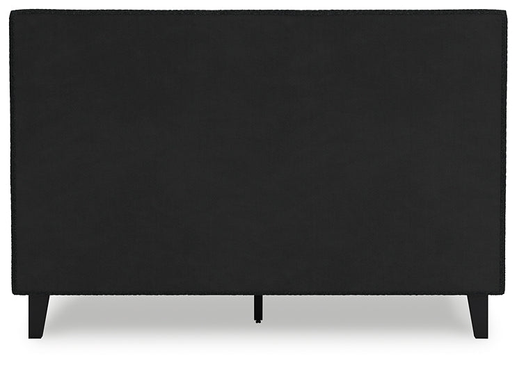 Cadmori Queen Upholstered Bed with Roll Slats