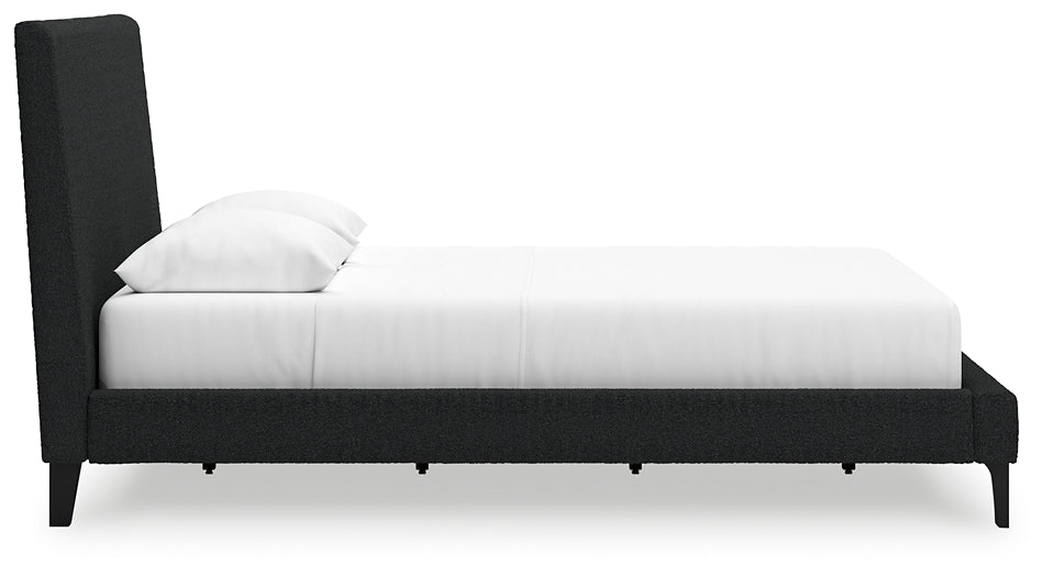 Cadmori Queen Upholstered Bed with Roll Slats