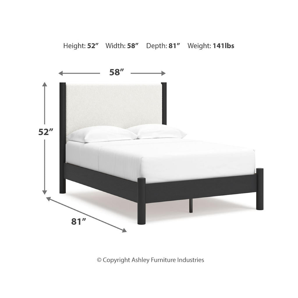 Cadmori Full Upholstered Panel Bed, Dresser and Mirror Signature Design by Ashley® Uncategorized