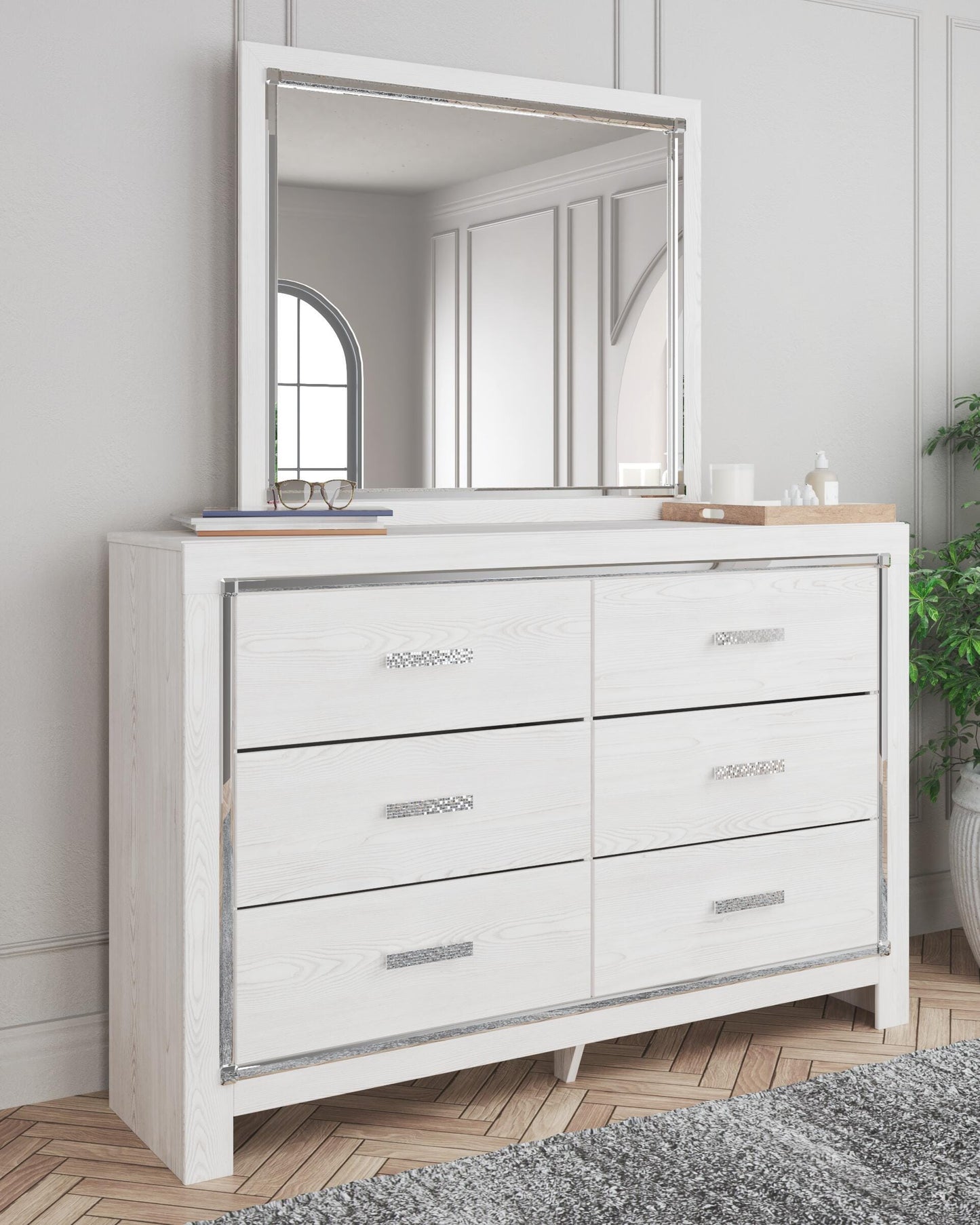 Altyra Full Panel Bed, Dresser, Mirror and Chest — White 4-Piece Signature Design by Ashley® Bedroom