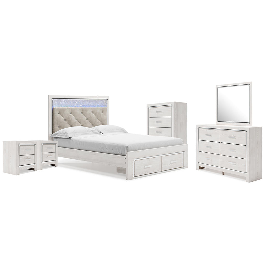 Altyra Queen Storage Bed, Dresser Mirror, Chest and 2 Nightstands Signature Design by Ashley® Uncategorized