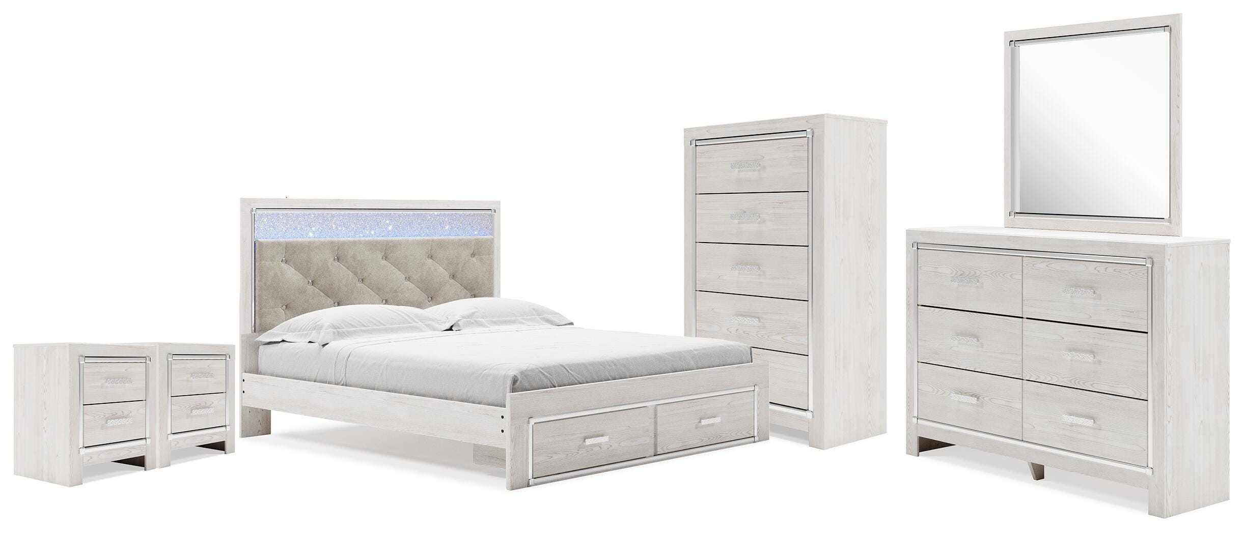 Altyra King Platform Storage Bed 6-Piece Set — 2 Nightstands Signature Design by Ashley® Bedroom
