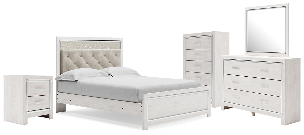 Altyra Queen Upholstered Panel Bed, Dresser, Mirror, Chest and Nightstand Signature Design by Ashley® Uncategorized