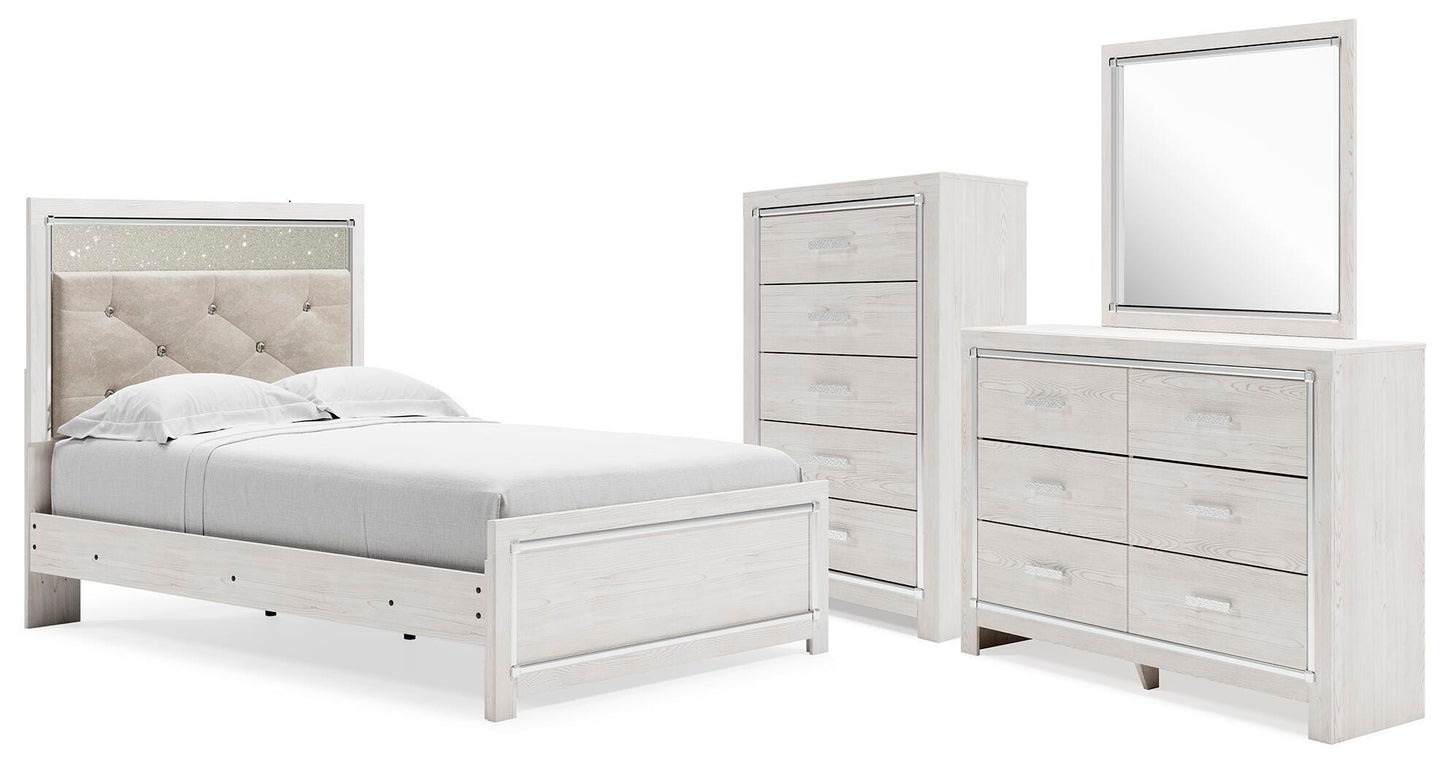 Altyra Full Panel Bed, Dresser, Mirror and Chest — White 4-Piece Signature Design by Ashley® Bedroom