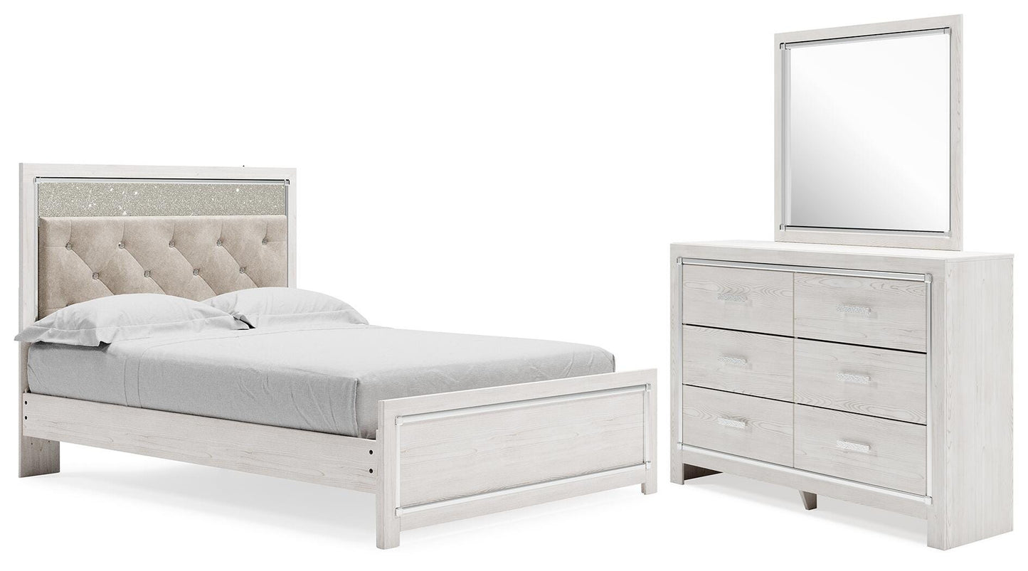 Altyra Queen Upholstered Panel Bed, Dresser and Mirror (B15) Signature Design by Ashley® Bedroom
