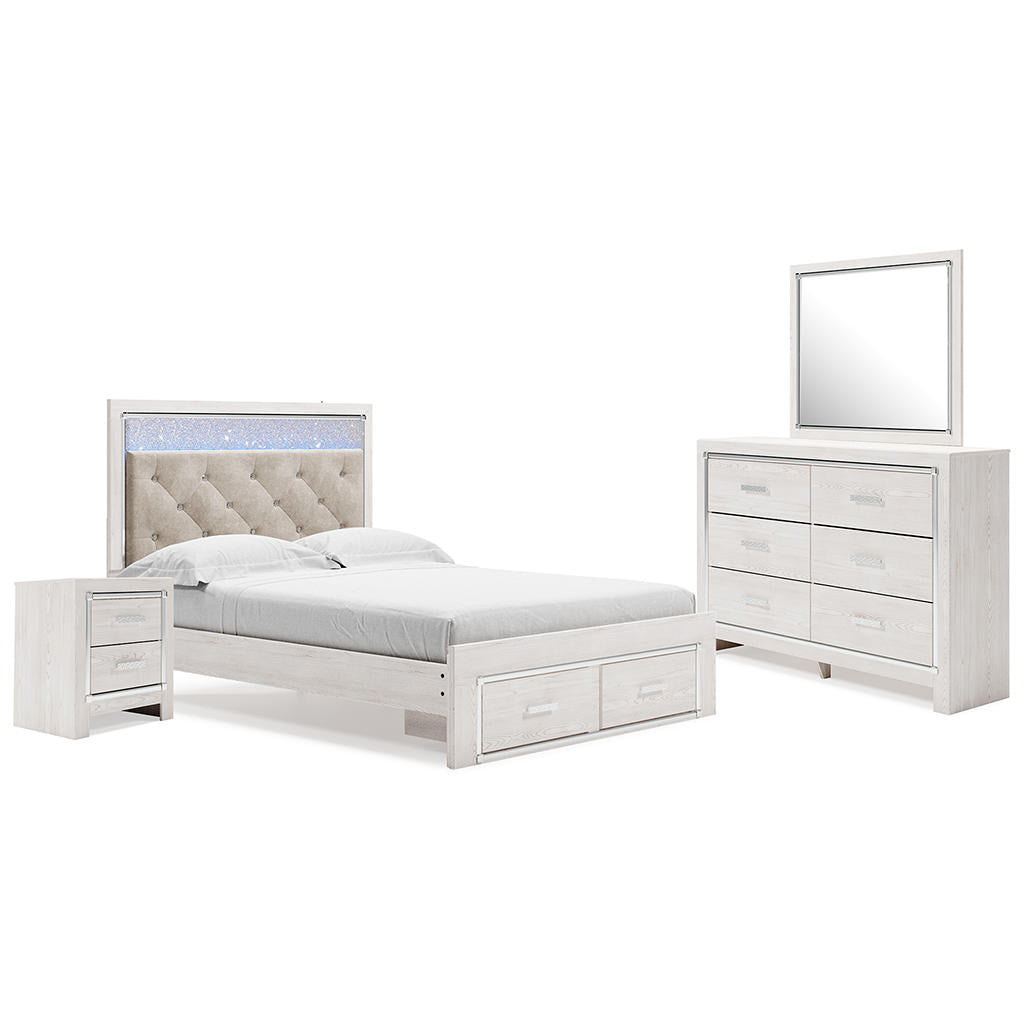 Altyra Queen Storage Bed, Mirrored Dresser and Nightstand Signature Design by Ashley® Uncategorized