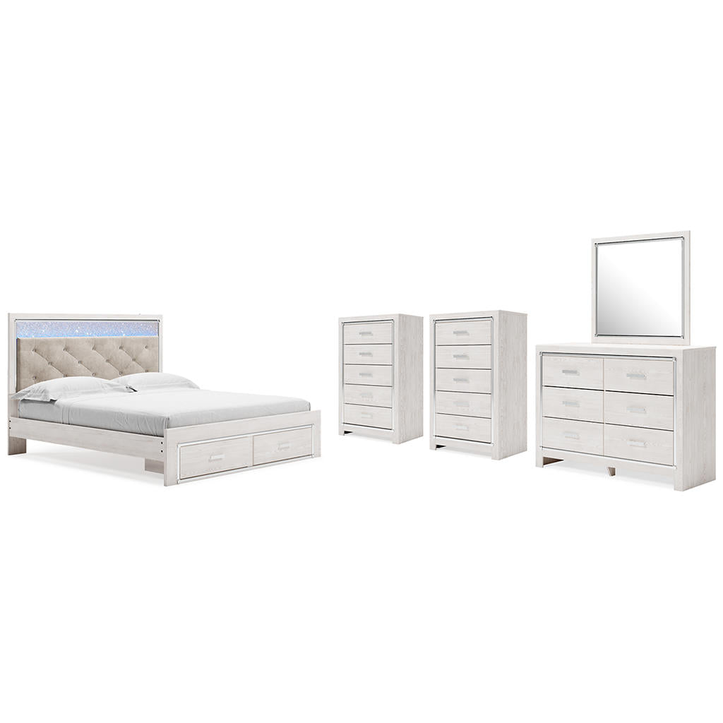 Altyra King Storage Bed, Dresser, Mirror and 2 Chests Signature Design by Ashley® Uncategorized
