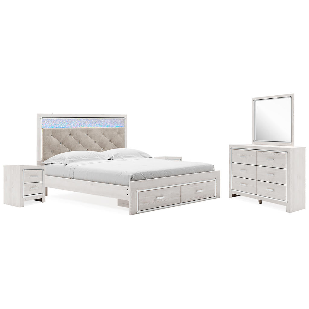 Altyra King Storage Bed, Dresser, Mirror and 2 Nightstands Signature Design by Ashley® Uncategorized