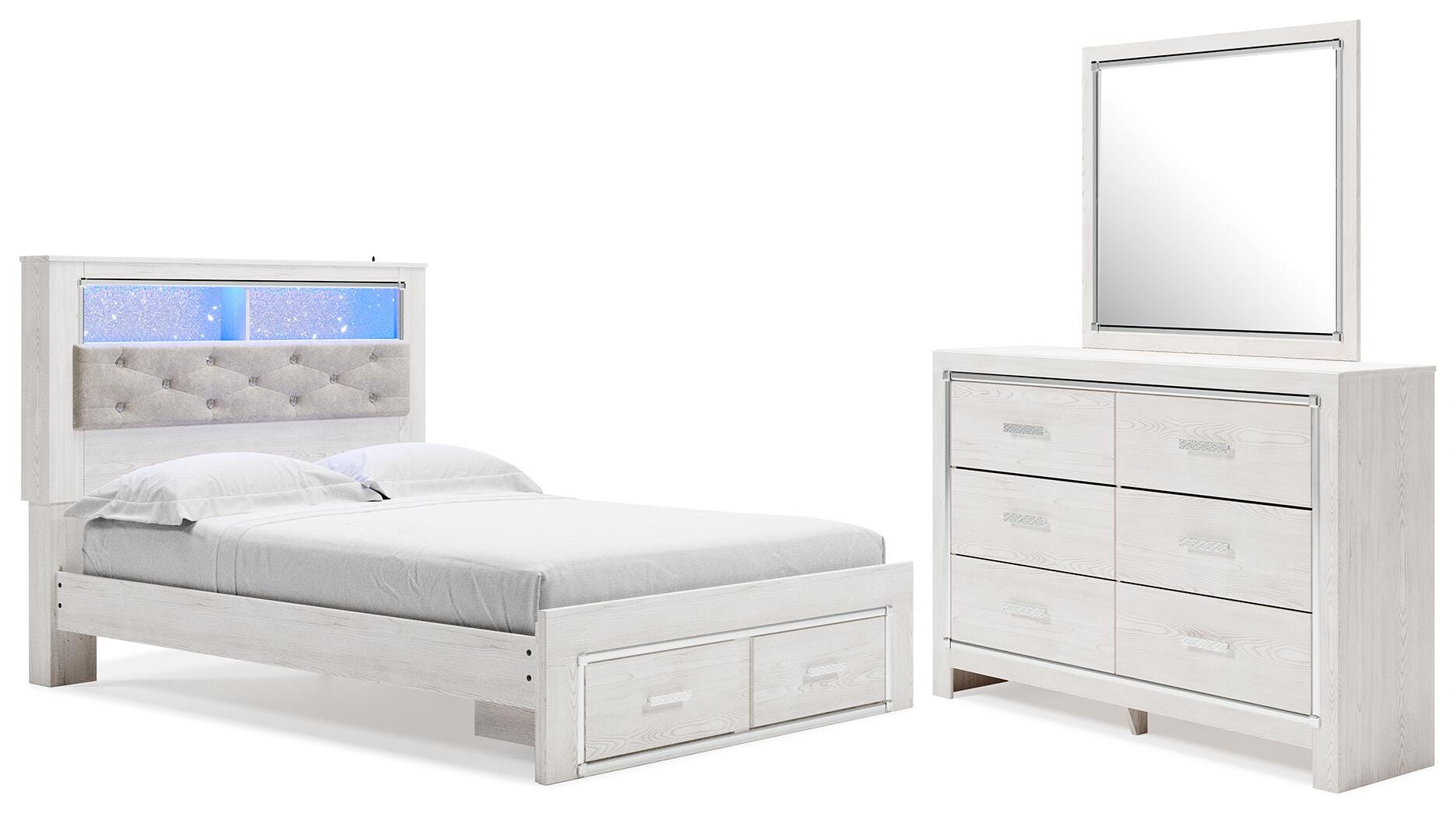 Altyra Queen Bookcase Storage Bed, Dresser and Mirror — 3-Piece Signature Design by Ashley® Bedroom