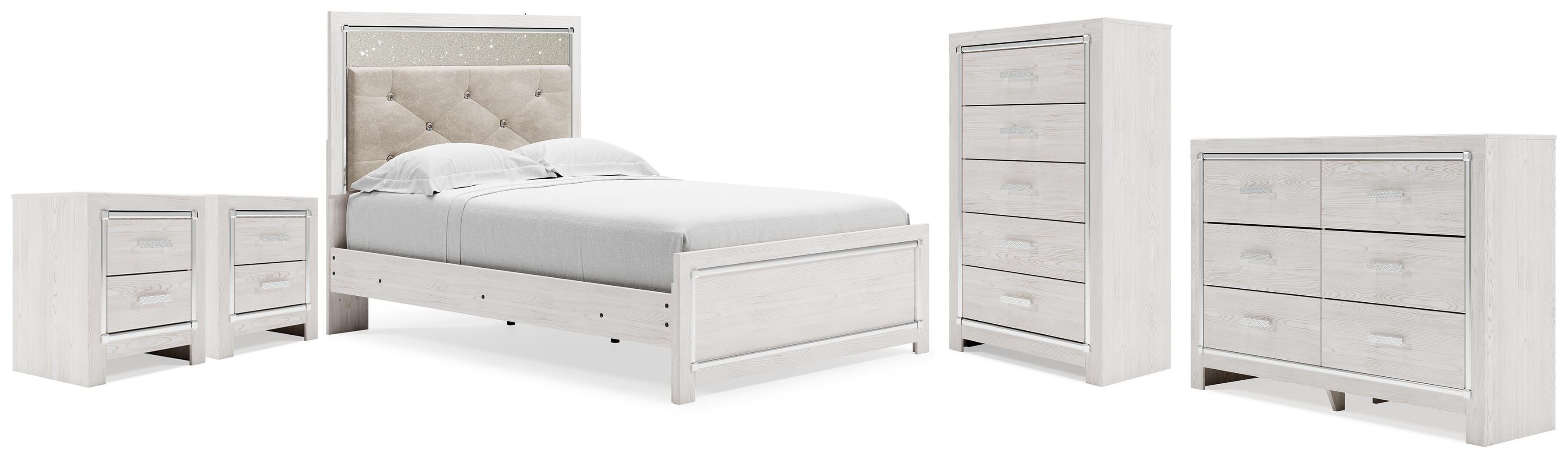 Altyra Full Panel Bed, Dresser, Chest and 2 Nightstands