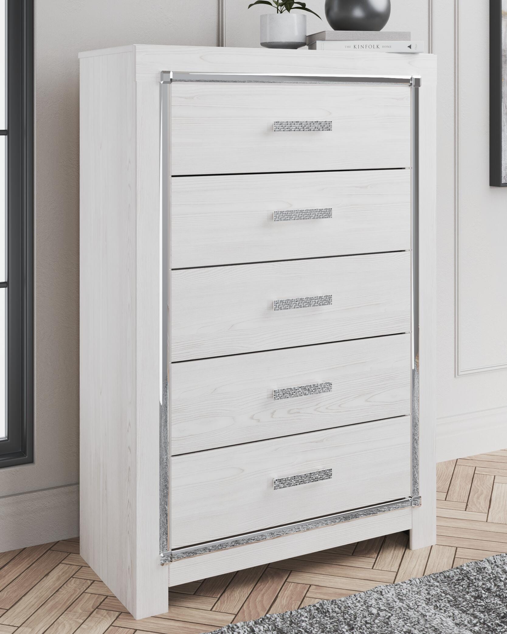 Altyra Full Panel Bed, Dresser, Mirror and Chest — White 4-Piece Signature Design by Ashley® Bedroom