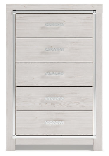 Altyra Queen Panel Storage Bed, Dresser, Mirror and Chest