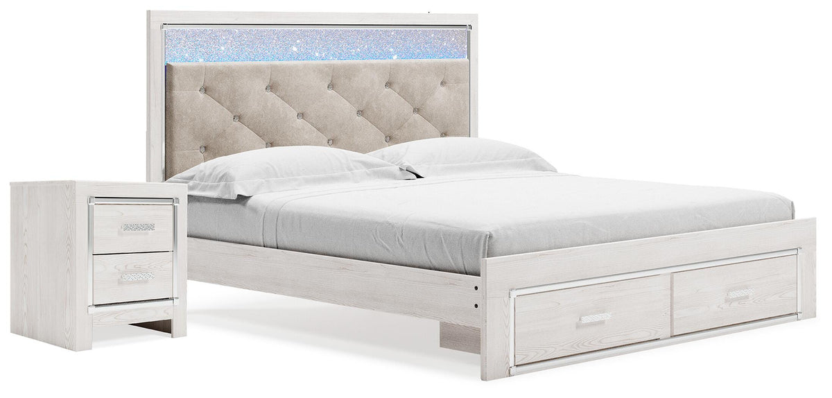 Altyra King Storage Panel Bed and Nightstand — 2-Piece Set Signature Design by Ashley® Bedroom