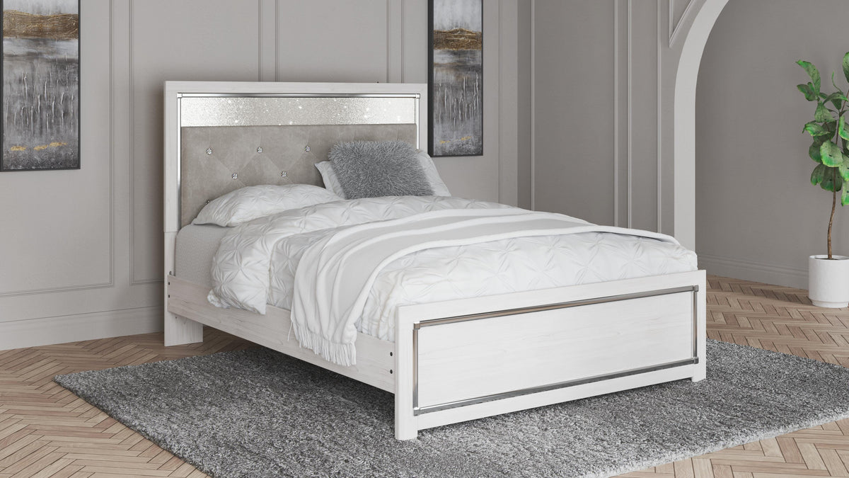Altyra Queen Upholstered Panel Bed, Dresser and Mirror (B15) Signature Design by Ashley® Bedroom