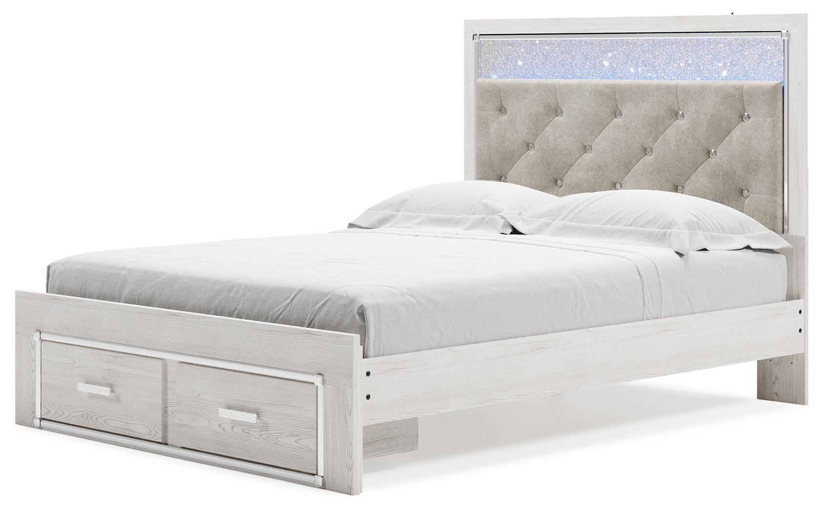 Altyra Queen Upholstered Panel Storage Bed, Dresser and Mirror Signature Design by Ashley® Bedroom