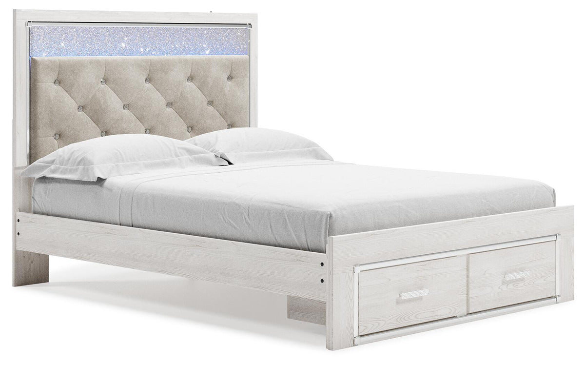 Altyra Queen Upholstered Panel Storage Bed, Dresser and Mirror Signature Design by Ashley® Bedroom