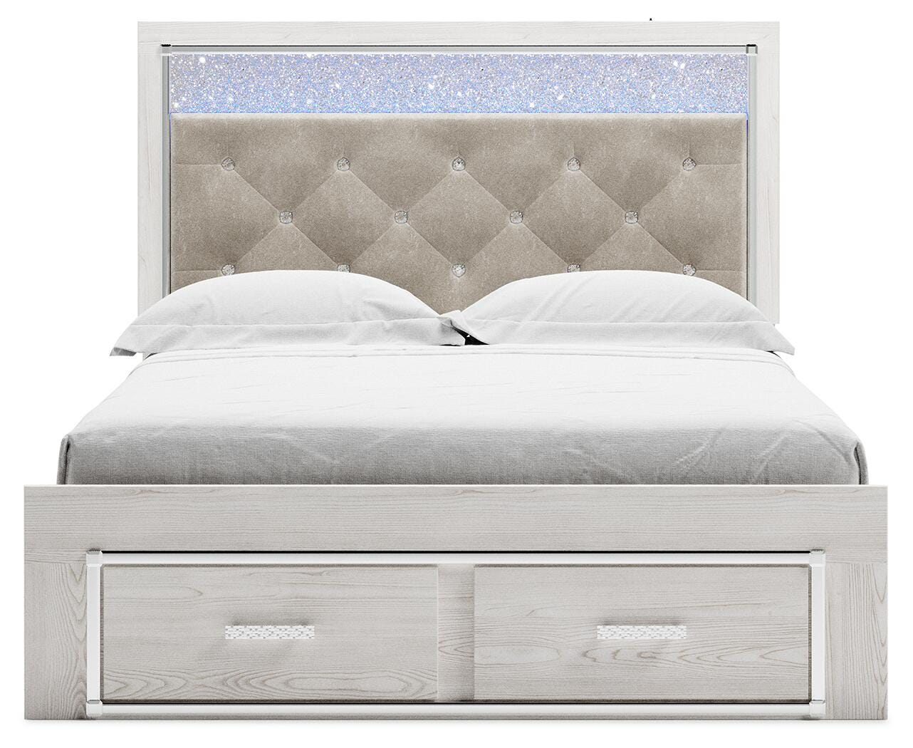 Altyra Queen Upholstered Panel Storage Bed, Dresser and Mirror Signature Design by Ashley® Bedroom