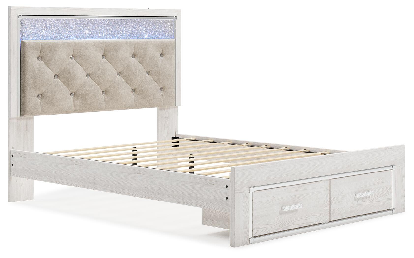 Altyra Queen Upholstered Panel Storage Bed, Dresser and Mirror Signature Design by Ashley® Bedroom