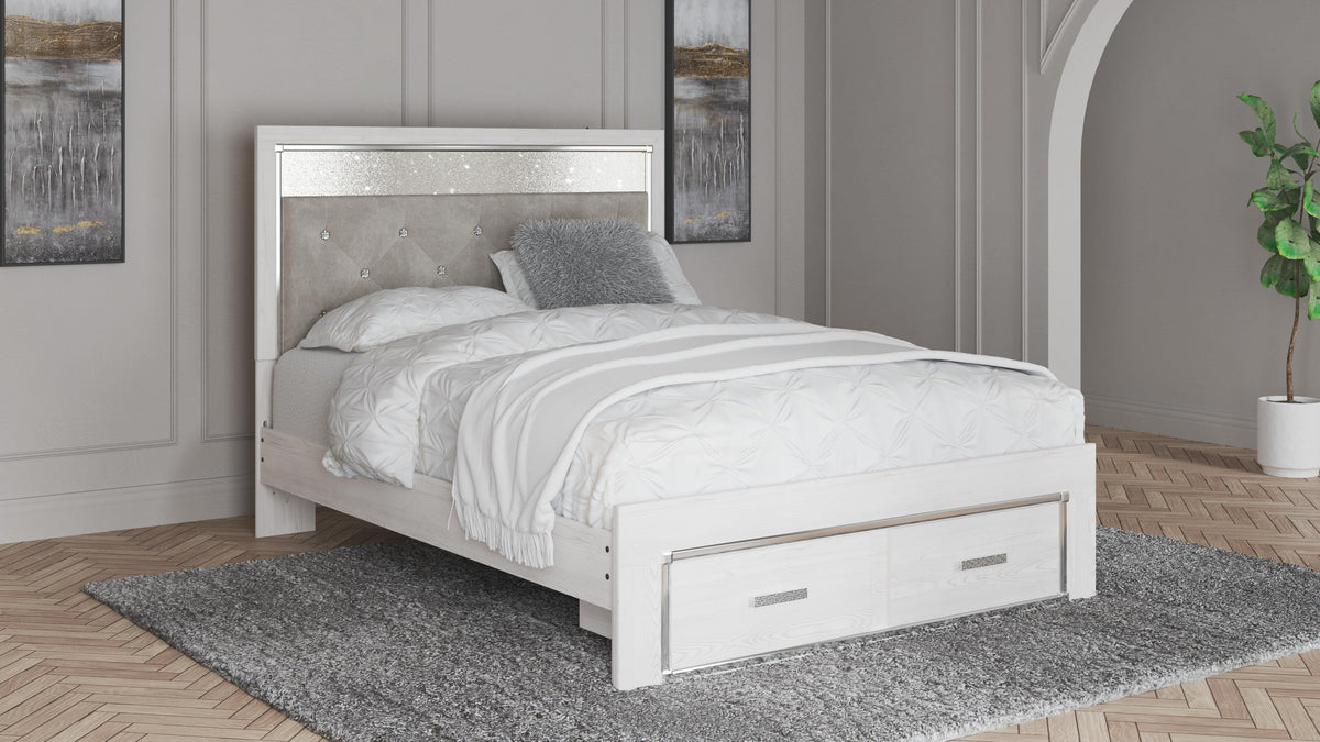 Altyra Queen Upholstered Panel Storage Bed, Dresser and Mirror Signature Design by Ashley® Bedroom