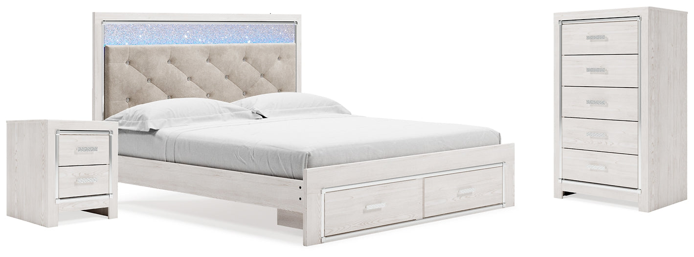 Altyra King Storage Bed, Chest and Nightstand