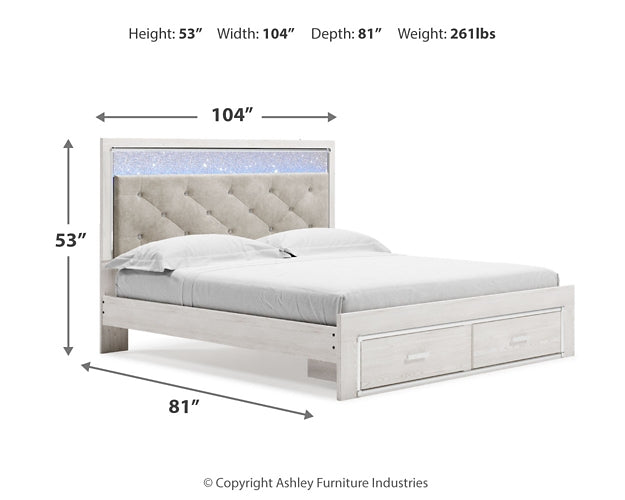 Altyra King Storage Bed, Chest and Nightstand